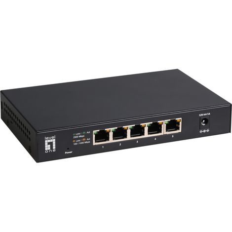 LevelOne GEU-0525 switch di rete Non gestito 2.5G Ethernet 100.1000.2500 Nero (1/4)