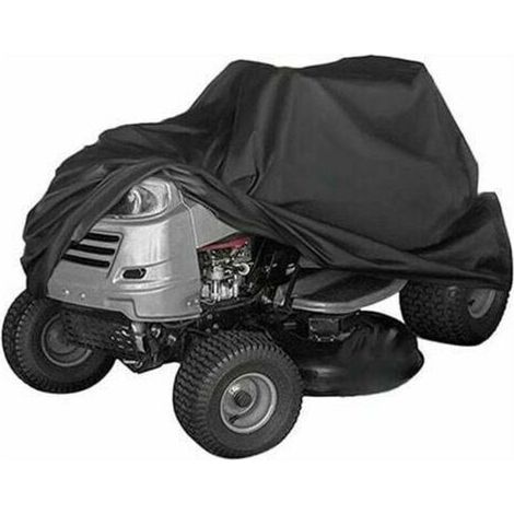Housse de tondeuse à gazon, capot de tracteur tondeuse, imperméable, housse anti-poussière pour tondeuse à gazon, housse de protection résistante aux UV (1/4)