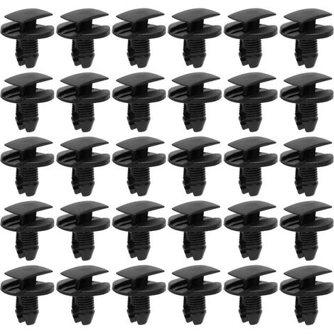 Lot de 30 Clips de Fixation Parechocs, Rivets en Plastique Attaches, Garde-Boue Rivets Clips de Retenue, Clips Voiture pour Auto Panneaux Garniture de Portière Compatible avec Citroen Peugeot (1/5)