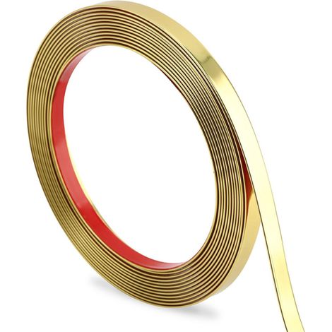 1 Bande décorative, PVC, auto-adhésif, dorée, 9 mm, pour murs, plafonds, sols（Q3 : Nouveaux produits pour le mois d'août） (1/5)
