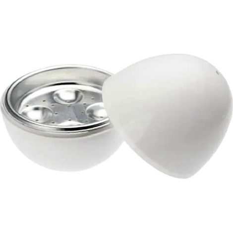 Cuiseur à œufs pour micro-ondes d'une capacité de 4 œufs. Rapide et facile à utiliser, il cuit des œufs parfaitement mollets en seulement 5 minutes. Un accessoire de cuisine indispensable. (1/5)