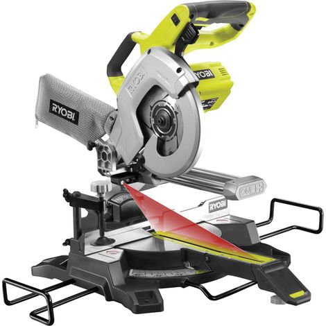 Ryobi ONE+ 216mm Sliding Mitre Saw 18V R18MS216-0 (Tool Only) (1/2)