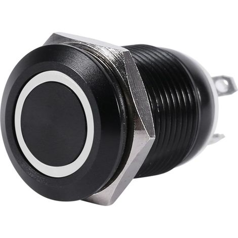 Voiture 12 mm LED LETURE DU BOUTON DU BOUTON MONTAGNE DU CAS BACLE BOARD 2A. (1/5)