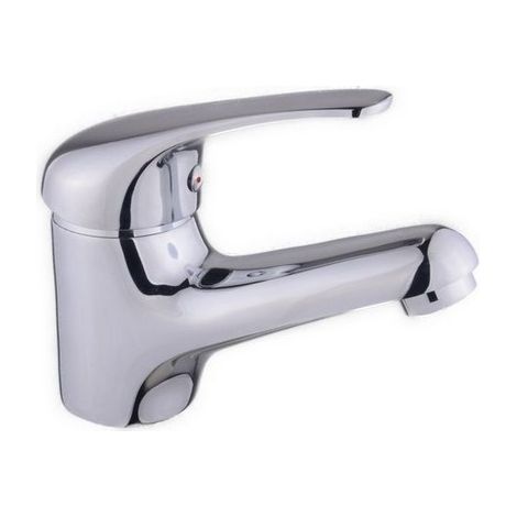 Miscelatore Monocomando per Lavabo Serie Alice – Cromato con Piletta Pop-Up 1" 1/4 e Flessibili