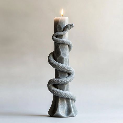 Silikonformen für Schlangenkerzen, DIY-Serpentinen-Jahrespendel aus Gips, vergrößerte Räucherstein-Silikonformen, 1 Stück