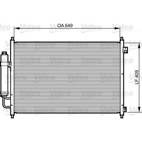 Condenseur, climatisation Valeo 814231 NISSAN 92100JG000