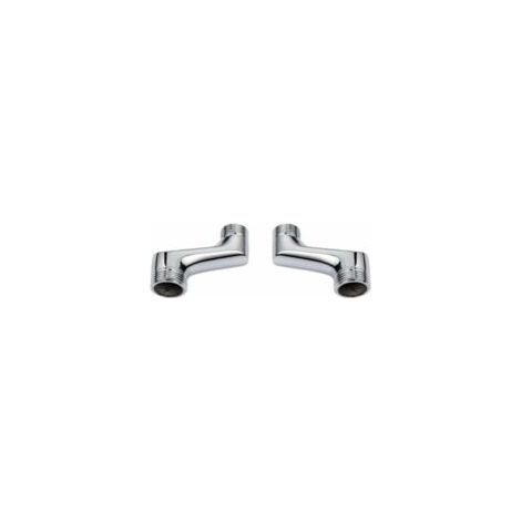 Raccordo doccia angolare, raccordo riduttore a gomito in ottone, braccio girevole regolabile, raccordo a parete angolare, raccordo offset da 1/2" a 3/4", cromato