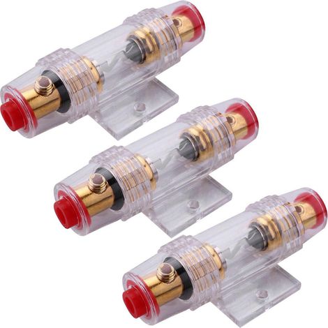 3x 8-Gauge AGU-Sicherungshalter und Sicherung für Autoradio, 60A-Audiokabel (1/5)