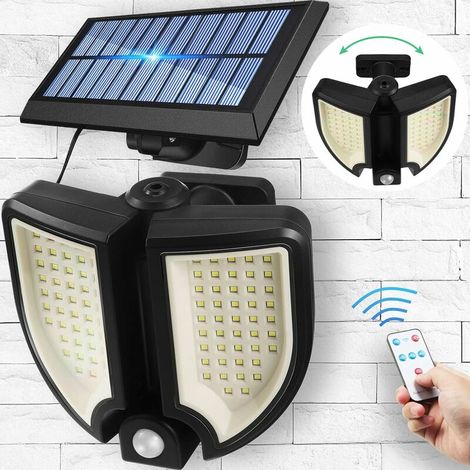 Solar Lights LED Solar Security Lights Outdoor Wall Lights with Motion Sensor 360°Adjustable Dual Head Spotlights IP65 Waterproof Solar Powered Security Lights co.ukont Door Patio Yard Lawn Garden Lig (1/5)