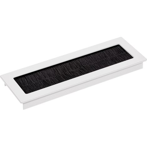 2 x SOTECH Kabeldurchlass TONDO weiß eloxiert Länge 200 mm