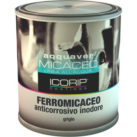 A mail ferromicacA  anticorrosion gris clair Icorip 0,750 lt A  gros grains