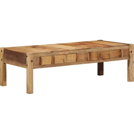 Table Basse-Table Salon Marron 110 x 55 x 35 cm Bois massif de récupération 791484 (1/5)