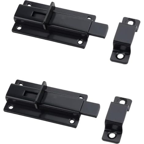 Verrou Porte Interieure Porte Loquet Acier Inoxydable Serrure Porte Vis Verrou Targette Portes Intérieures Salle Bain Toilette Chambre Porte Pouces (1/5)