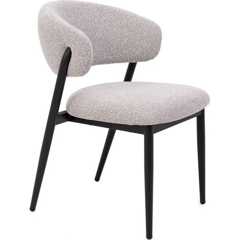 BIZZOTTO Sedia Cassandra Nero/Grigio