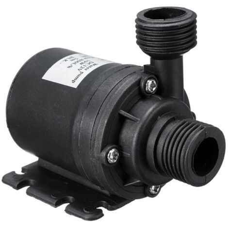 BUNTHAUS PA Pompe à Eau DC 12V Pompe à Eau Submersible sans Brosse, Pompe Amphibie 800L/H 5M pour Bassin Aquarium Aquarium Fontaine Solaire Piscine Système de Circulation d'Eau (AW500T Pompe à Eau DC1 (1/5)