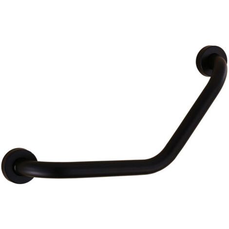 （Noir,53cm）Barre d'appui Douche SUS304 Inox Poignée de Baignoire Porte Serviette Barre d'appui Salle de Bain pour Personnes Âgées/Enceinte