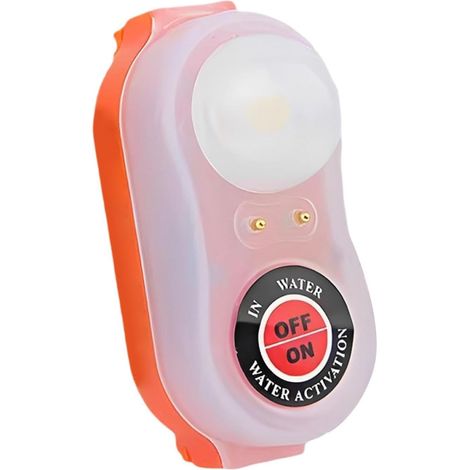 Gilet de Sauvetage Lampe Stroboscopique LED Automatique, Lumineux et Compact,Camping Sécurité Gilet de Sauvetage Lumière,Pour Femmes Hommes Amis Professionnels Enthousiastes Navigation de (1/5)