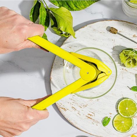 presse-agrumes manuel, presse-citron manuel, extracteur de jus d'orange, presse-citron (jaune) (1/5)