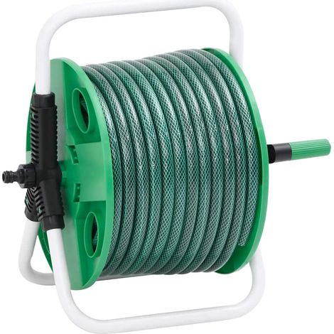 Schlauchtrommel Freistehend mit Schlauchanschluss-Set 0,5" 50 m