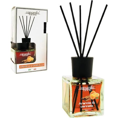 CAMOMILLA PROFUMO AMBIENTE A CUBO 200ML PROFUMAZIONE ARANCIA E CANNELLA