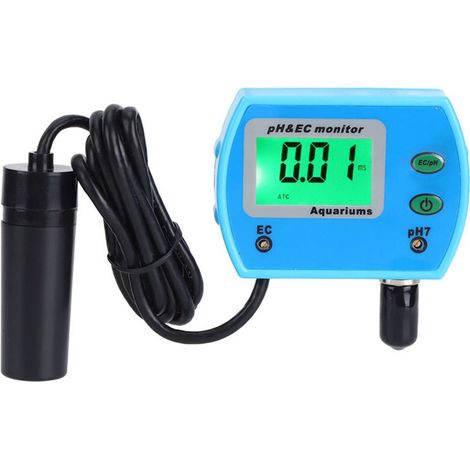 Testeur Ph EC en ligne, moniteur de qualité de l'eau, analyse pour Aquarium et piscine, EU 230240V,de DEBUNS (1/5)