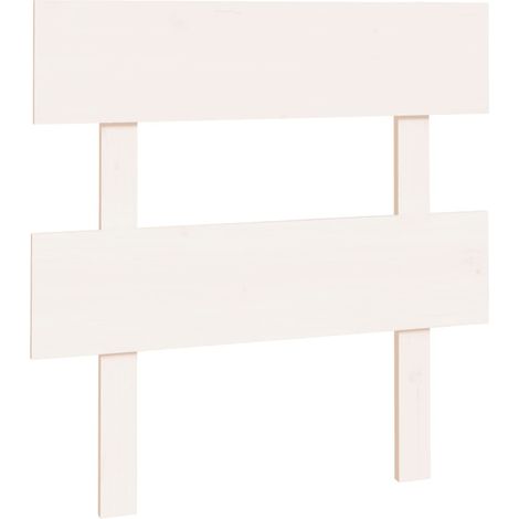 Maison Exclusive - Testiera per Letto Bianca 93,5x3x81cm in Legno Massello di Pino