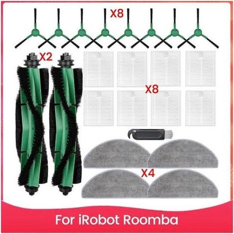 Pièces de rechange et accessoires pour robot aspirateur et laveur iRobot Roomba Combo Y0110 Y0140 : 2 brosses principales (1/5)
