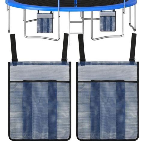 Lot de 2 sacs de rangement pour chaussures de trampoline – Sacs de rangement de grande capacité durables pour accessoires de trampoline Solution de rangement étanche à suspendre pour chaussures (1/5)