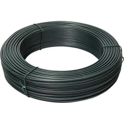 Werka Pro – Fil de fer plastifié vert avec support 50m – Ø 1,6 mm – Résistant à la corrosion – Pour fixation plantes et réparations (1/3)