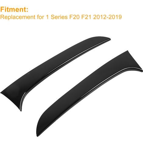 Heckscheiben-Seitenspoiler, glänzend schwarz, 2-teilig, ABS, für 1er BMW F20 F21 (2012–2019) (1/5)