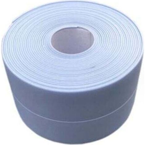 (2 pièces Bleu)Plinthe souple - Bande d'extrémité pour cuisine et salle de bain 38 mm 3,2 m, joint auto-adhésif, bande pliante flexible, joint d'étanchéité (1/4)