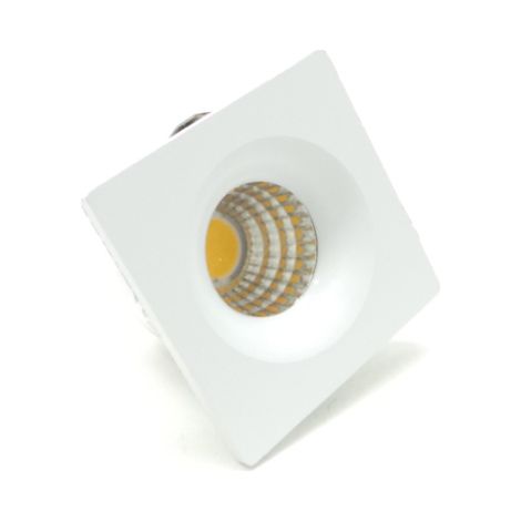 Mini Faretto Led da incasso 3W Quadrato lato 39mm F.I.32-35mmLuce Fredda 6400k (1/3)
