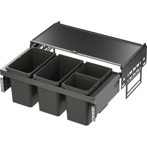 VS ENVI Space Abfalltrennsystem KB 900 mm 2 x 10 Liter/2 x 22 Liter Lava
