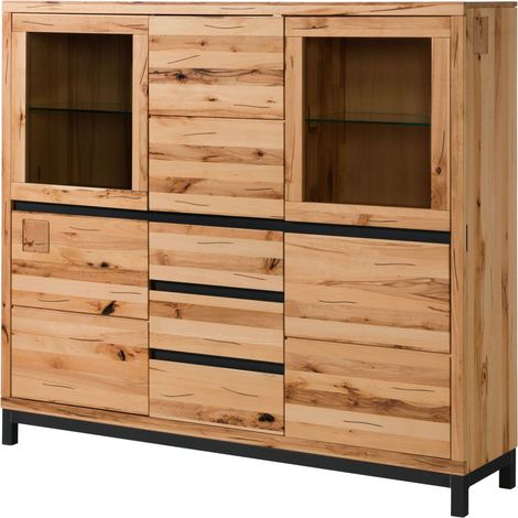 Highboard Kernbuche 166x40x148 natur geölt VILLANDERS 107