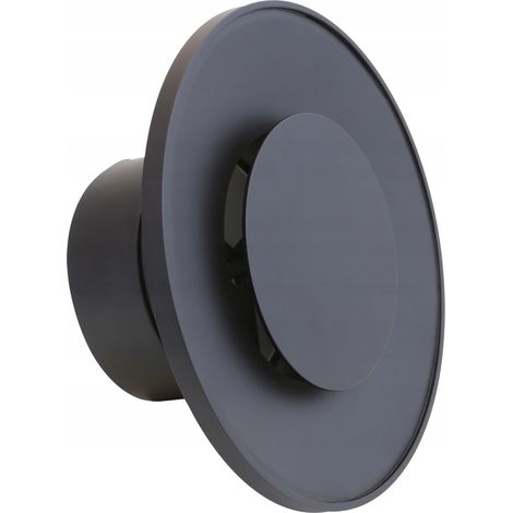 Anémostat Rond - Fi150 Mm - Montage Métal Noir - Accessoire De Ventilation - Système De Circulation D'air (1/5)