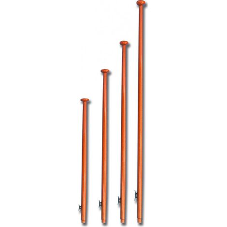 Hampe de pavillon bois verni - 80 cm
