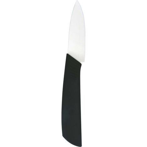 COLTELLO CERAMICA SPELUCCHINO 17.5CM MANICO NERO (1/4)