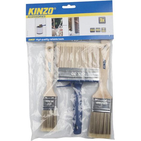 KINZO Set de pinceaux, 3 pièces, 38mm, 50mm, 100mm (1/2)