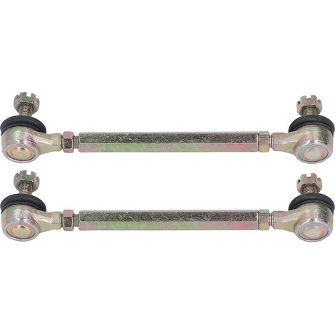 2 rotules de direction M10 (filetage 10 mm) en acier allié pour barres stabilisatrices de quads 50cc, 70cc, 90cc et 110cc. (1/5)