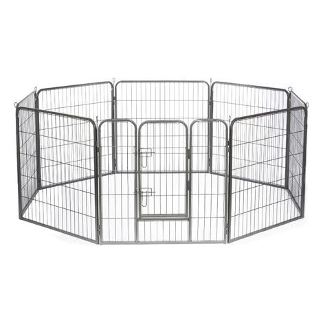 lionto Freilaufgehege Welpen Gitterfreilauf Katzen (M) 80x80 cm