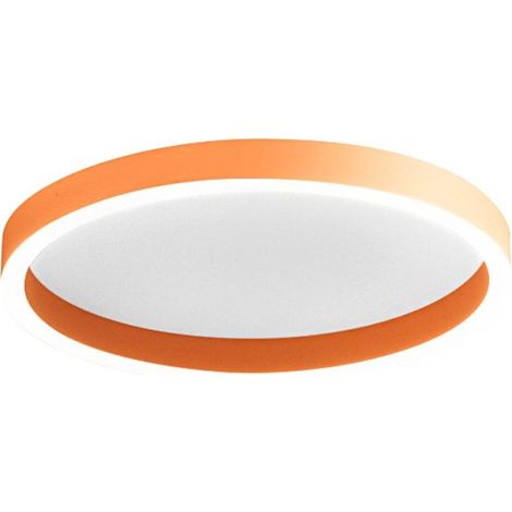 Plafoniera moderna gea luce aela pm faepa2 led arancio alluminio metacrilato