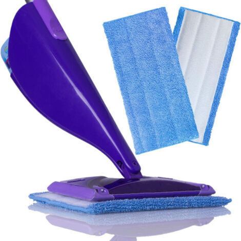 Set mit 2 Mikrofaser-Wischmopp-Pads, kompatibel mit wiederverwendbaren Swiffer Mikrofaser-Wischmopp-Nachfüllpads (30,5 x 15,2 cm).