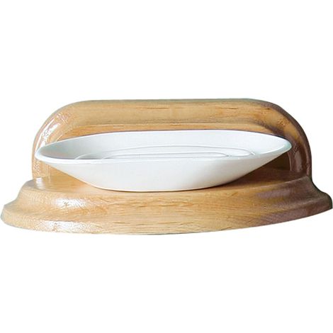 Premier Housewares Oak Wood Soap Dish