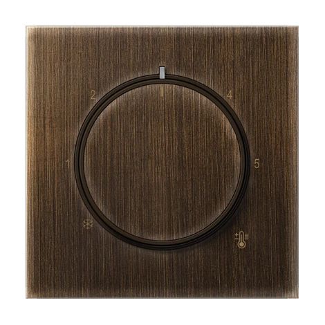 Jung Abdeckung für Thermostat, Serie LS, Messing antik ME 1749 AT