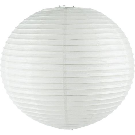 Lanterne Boule - 1 Unité - Papier Et Métal - Blanc - Suspension Intérieure - Diamètre 60 Cm (1/5)