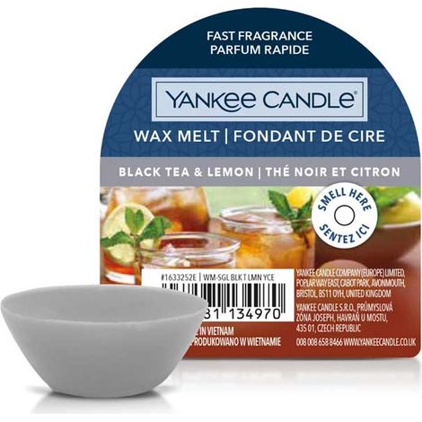 Candela Yankee Candle al tè nero e limone, 22 g.