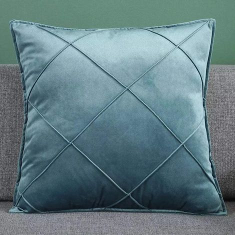 MINKUROW Set Di Fodere Per Cuscino Morbide Semplici In Velluto Di Alta Qualità, Fodera Per Cuscino Decorativa Per Divano (45 x 45 Cm (1 Verde Chiaro)) (1/5)