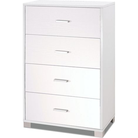 Mobile 4 Cassetti 70x112x41 cm Bianco Fiammato (1/3)