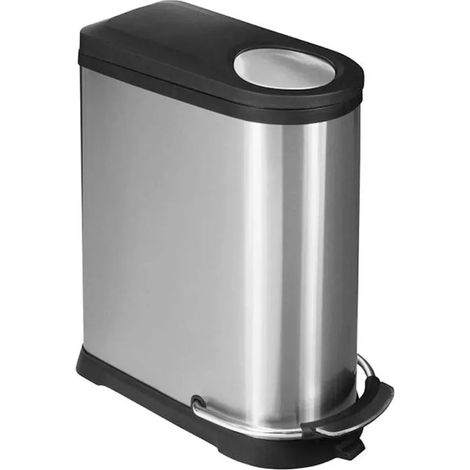 Poubelle à pédale double compartiment 36 L – EKO Viva (20 + 16 L)