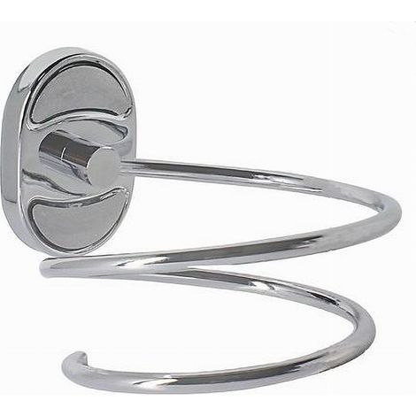Cleafe - Porta Phon Asciugacapelli Moderno Fissaggio A Parete Muro Bagno 11 X 10 Cm 52016 - (1/2)